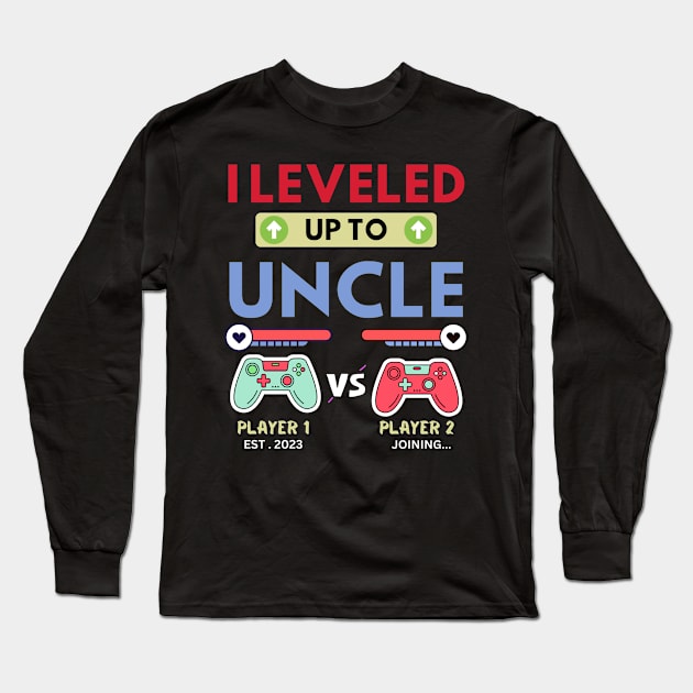 I leveled up to Uncle 2023 Long Sleeve T-Shirt by khalid12